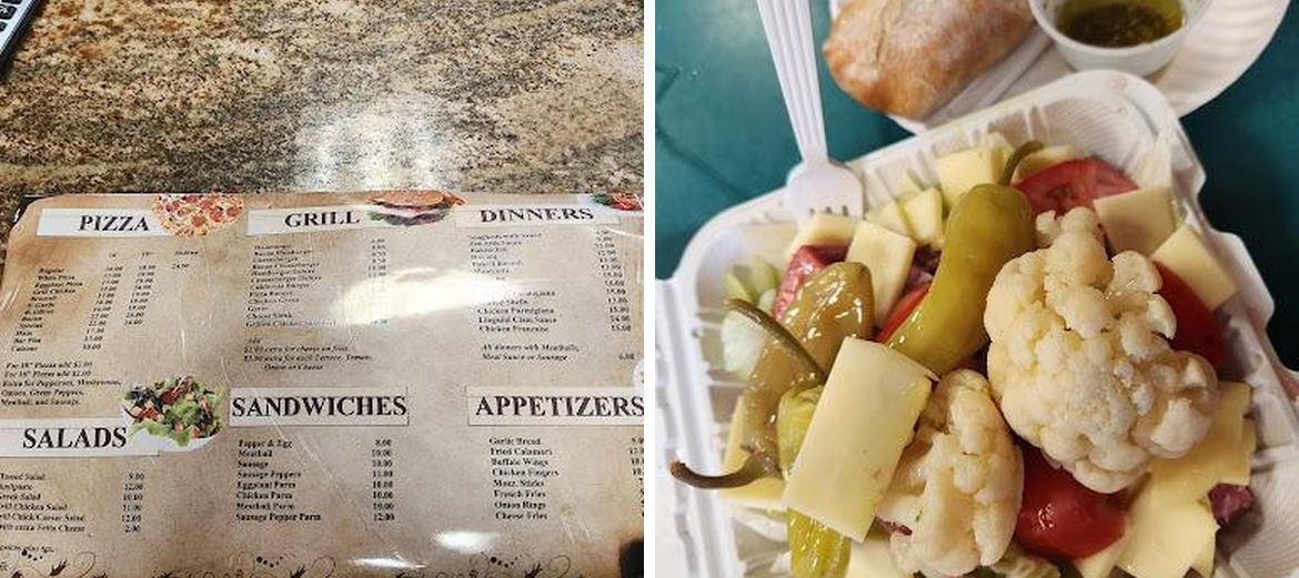 Larry & Joe's Pizzeria Menu